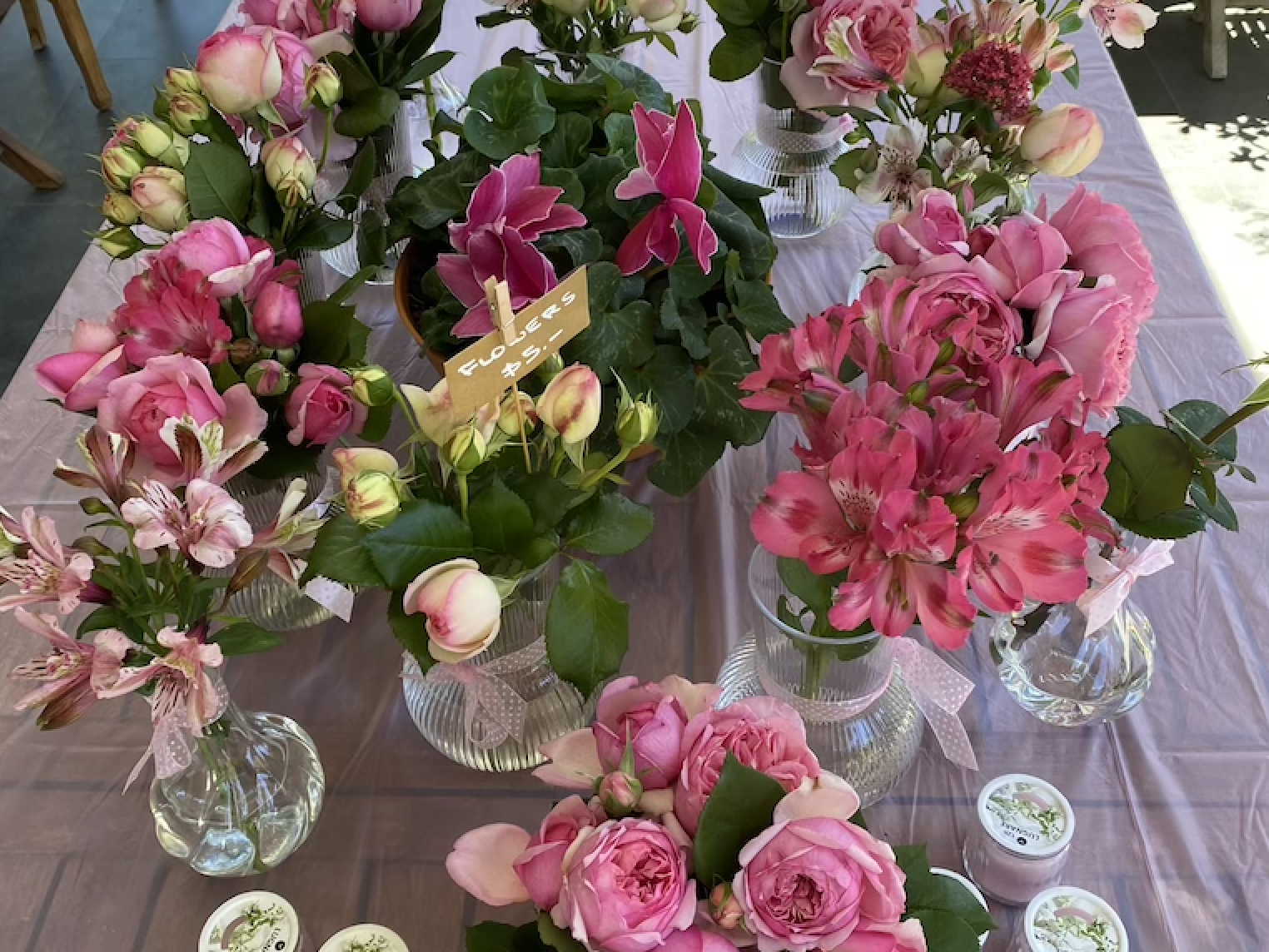 pink flowers